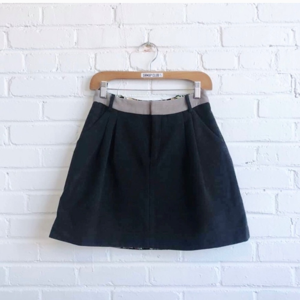 RACHEL BY RACHEL ROY thick A line brown skirt